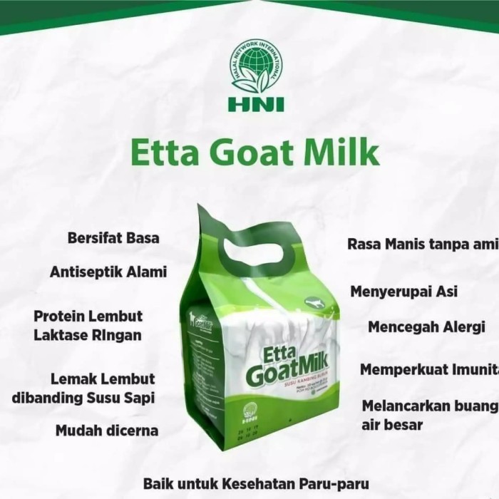 

HNI Etta Goat Milk Susu Kambing Original