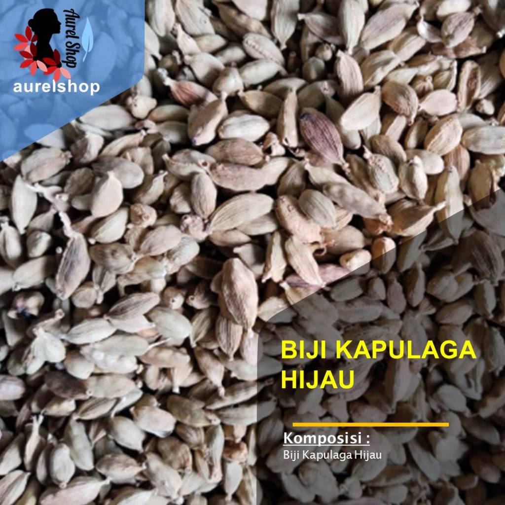 

1kg Biji Kapulaga Hijau Promo / Green Cardomum / Kapol India / Kapolaga Sabrang