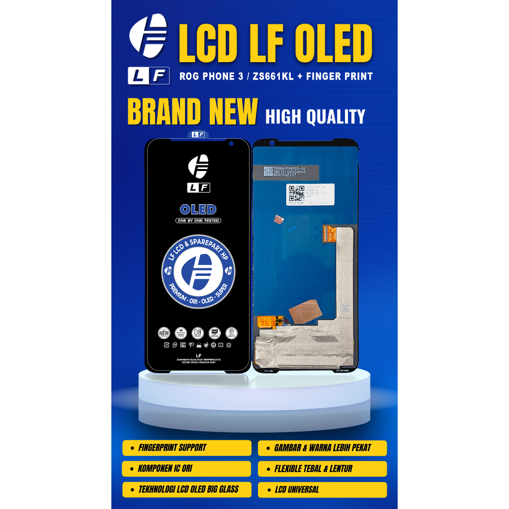 LCD ROG PHONE 3 - ZS661KS / ZS661KL ORIGINAL + FINGER PRINT FULLSET TOUCHSCREEN