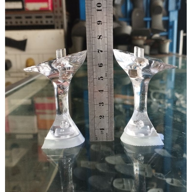 Hak /Heels kaca 8811 tutup bening..7 cm.