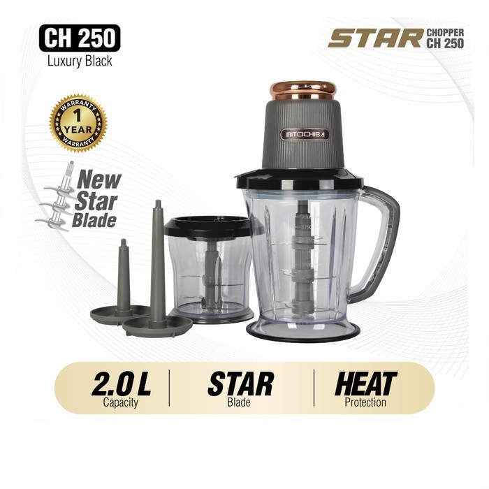 (VOUCHER INDMRT 25K) Mito Chopper New Star Blade CH 250 Blender Serbaguna