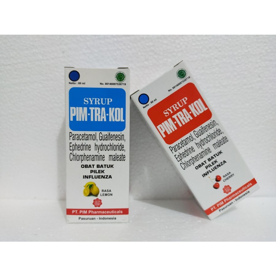 

(Exp Juni 25 Disc.50%) Pim Tra Kol Cherry dan Lemon 60ml