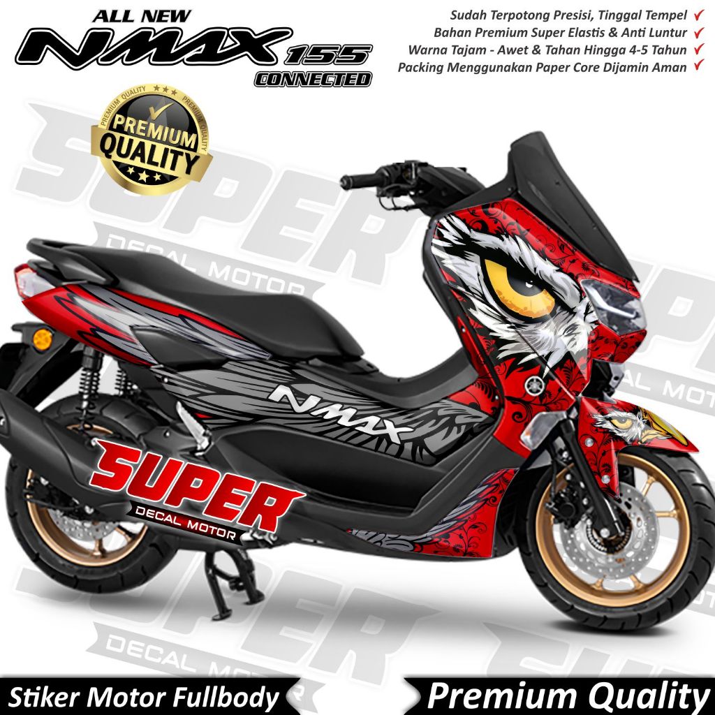 TERBARU Stiker Decal Yamaha Nmax 2020 2021 2022 Full Body Variasi Eagle Eye Keren