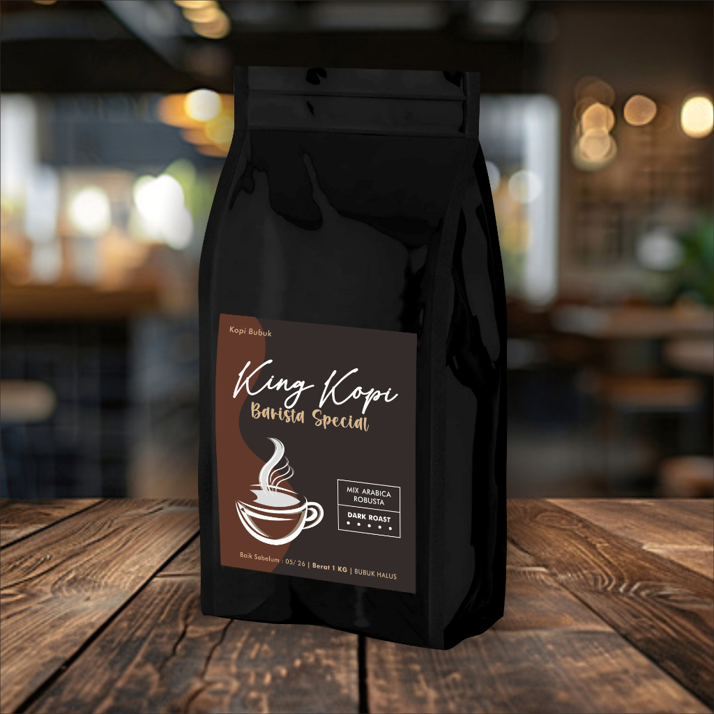 

KING KOPI Barista Special 1 KG - Mix Arabica Robusta | Cocok untuk Kopi Susu Kekinian