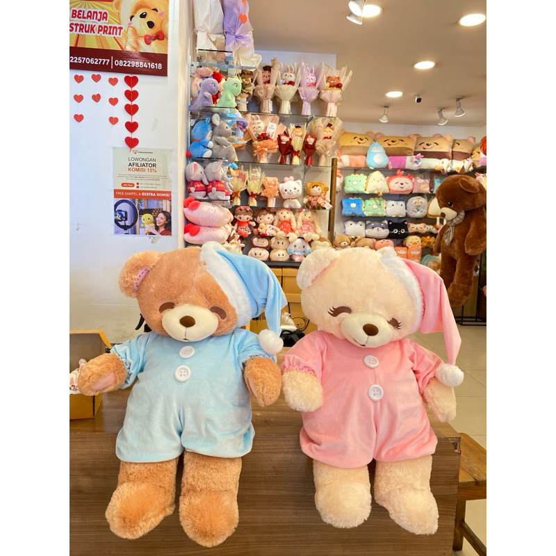 ORI ISTANA BONEKA ISBON TEDDY BEAR BONEY BONITA SIZE 25inch atau 63cm lucu baju tidur piyama