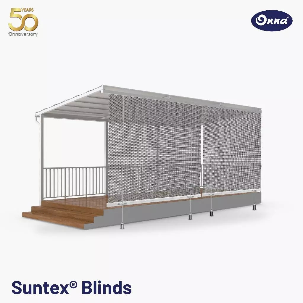 ONNA Suntex Blind Tirai Outdoor Penahan Angin Minimalis Modern (Ukuran Custom)