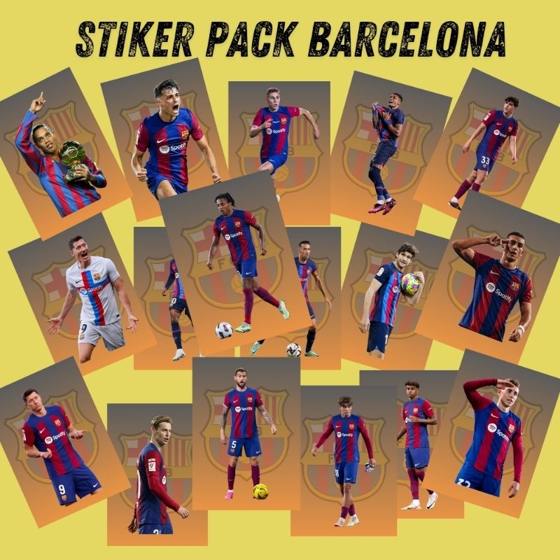 

COD Stiker Pack Barcelona Terbaru 15 Pcs Ukuran 6x9 Cm