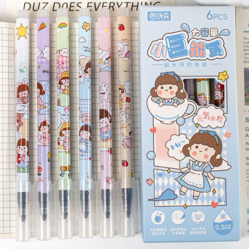 

pulpen gel 1box isi 6pcs