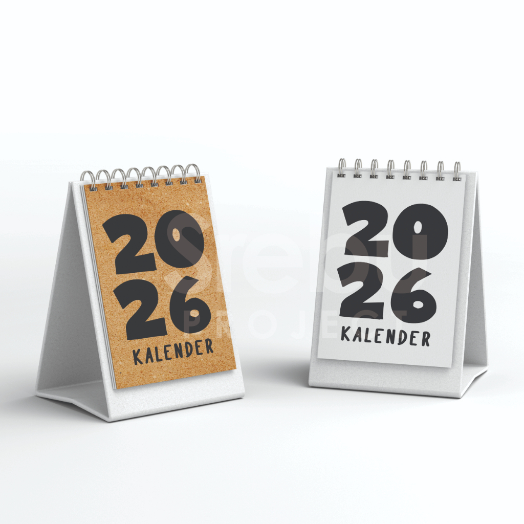 

(TIDAK BISA CUSTOM) Souvenir Kalender Meja Mini 2026 Murah