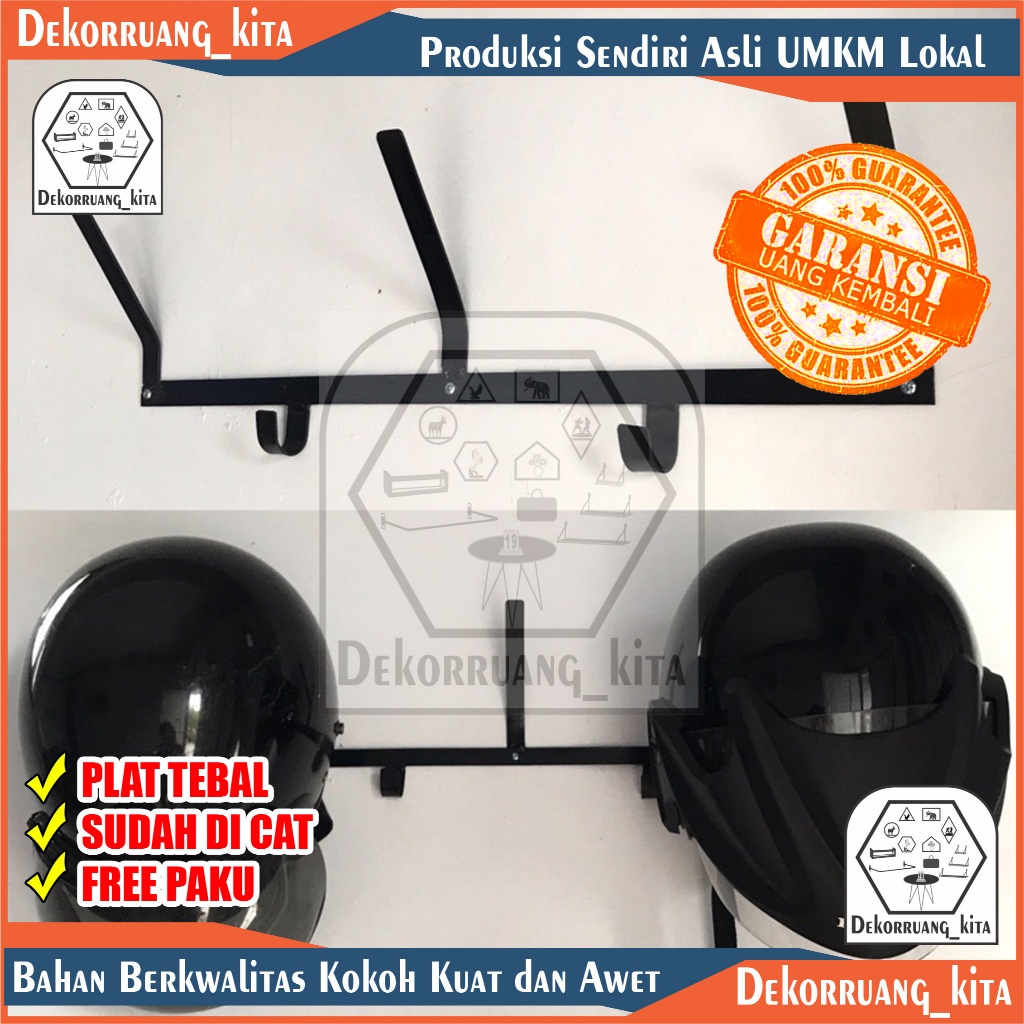 Rak helm | Gantungan Helm | Gantungan Dinding Helm | Rak Helm Motor | Rak gantung Helm Jaket