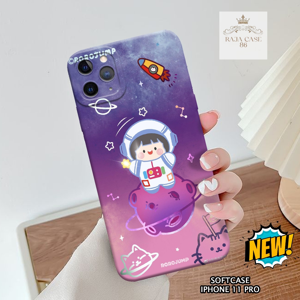 Softcase Iphone 11 Pro - Rajacase - Case Iphone 11 Pro - Motif Case Lucu - Case Iphone 11 Pro - Peli