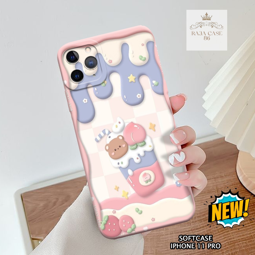 Softcase Iphone 11 Pro - Rajacase - Case Iphone 11 Pro - Motif Case Lucu - Case Iphone 11 Pro - Peli