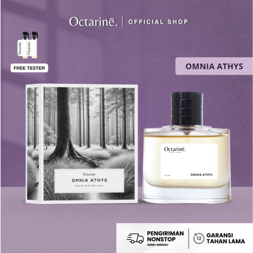Octarine - OMNIA ATHYS Parfum Wanita Tahan Lama Aroma Lembut Fresh Elegan Sexy/Floral Powdery Woody