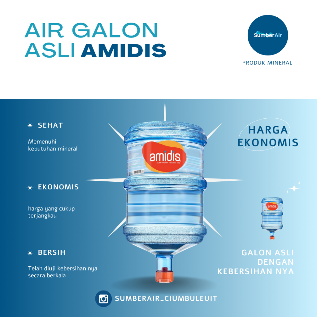 

AMIDIS GALON 19 LITER BESERTA ISINYA