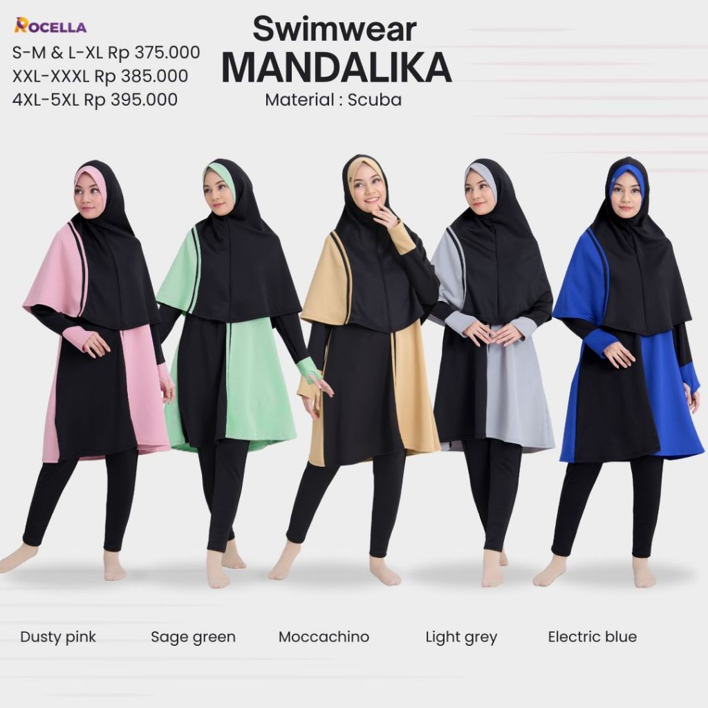 ROCELLA SWIMWEAR MANDALIKA - BAJU RENANG WANITA / ROCELLA SWIMWEAR