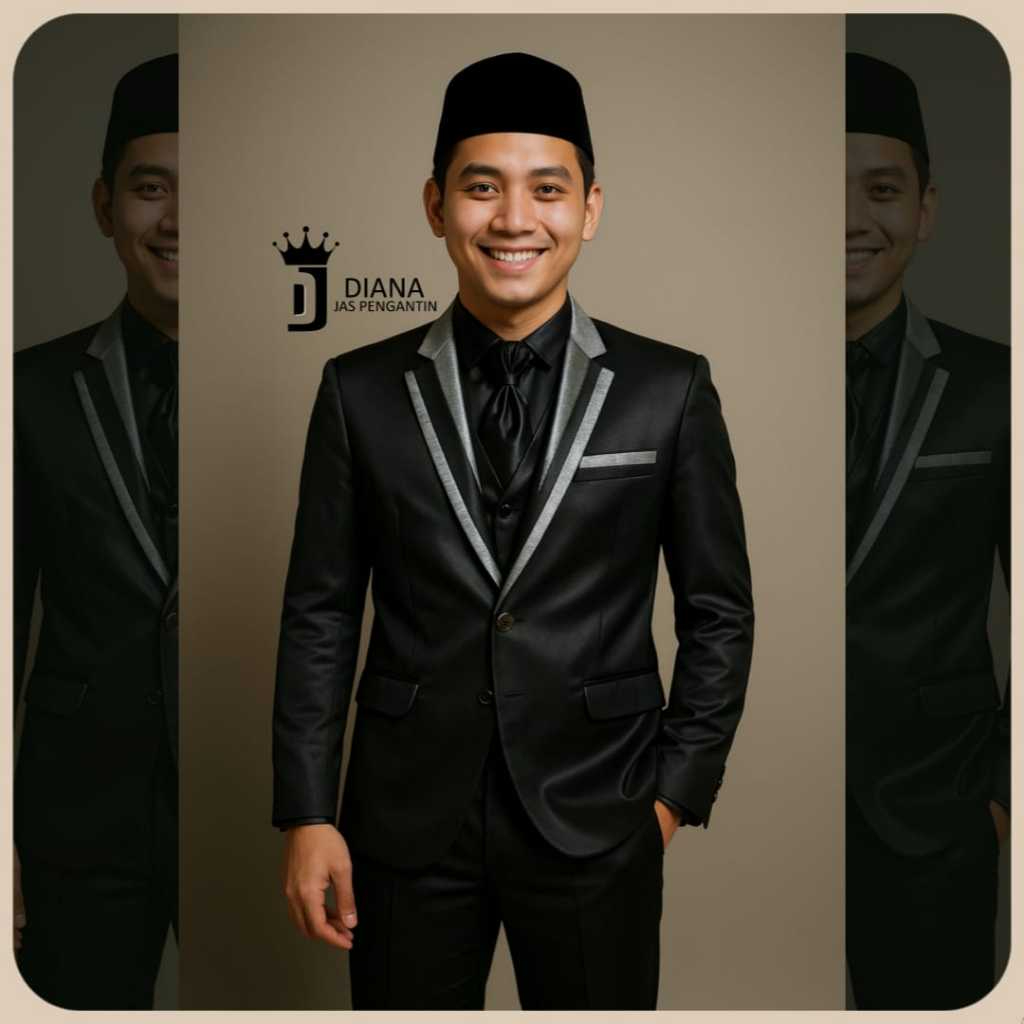 PROMO Jas Pengantin Pria Stelan Jas Pengantin Pria Jas Nikah Jas Wedding Kombinasi Jaguar Modern DC