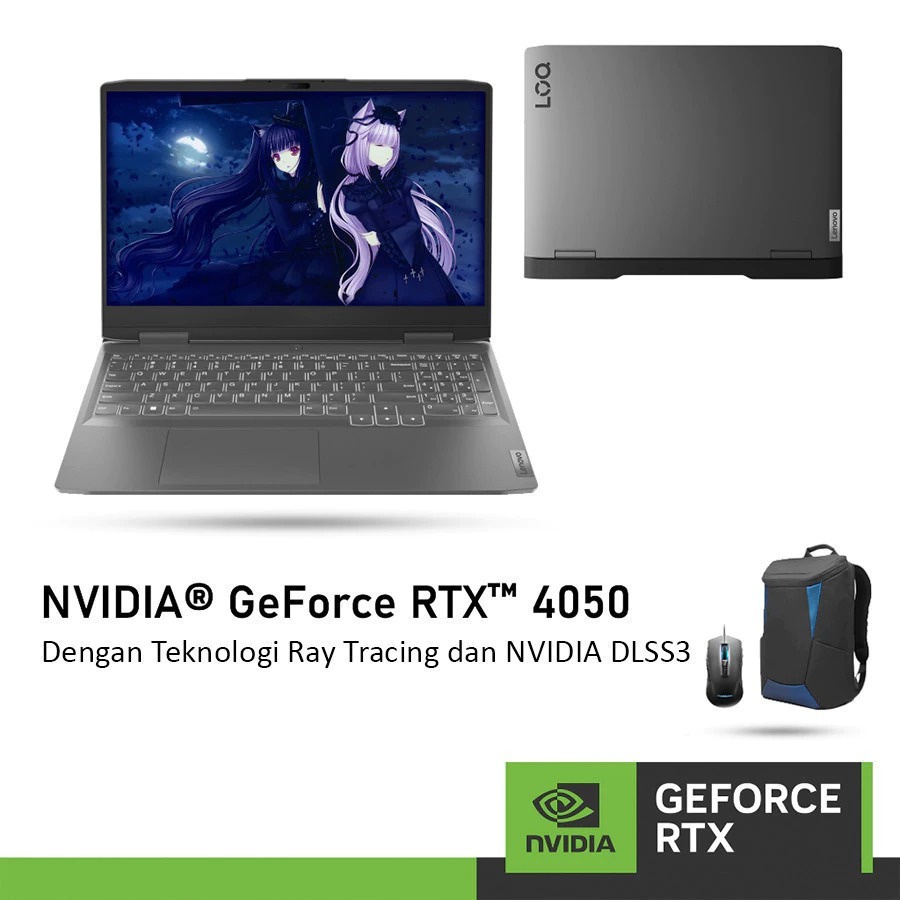 LAPTOP LENOVO LOQ 15 GAMING GeForce RTX™ 4050