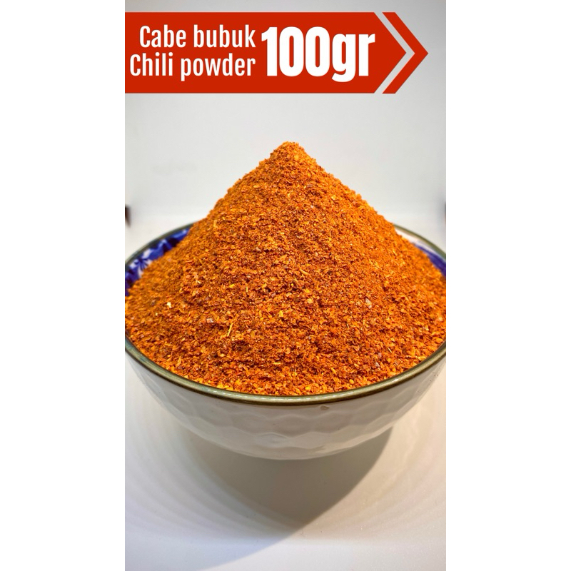 

cabe bubuk asli isi 100 gram - chili powder - bumbu dapur - taburan makanan kuah dan kering kwalitas premium