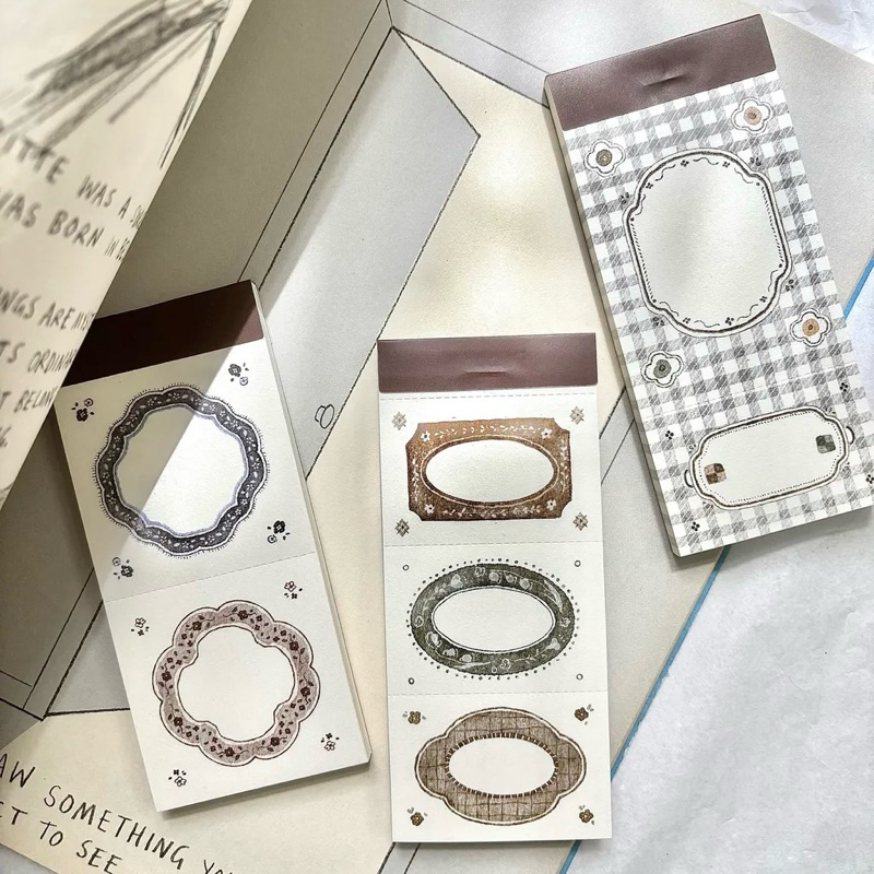 

Pion Memo Pad - 3 frame . 2 frame . plaid