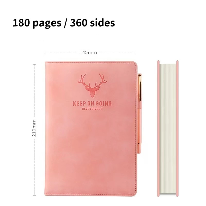 

Notebook Sarung Kulit A5 Buku Agenda Catatan Kerja Meeting Planner NoteBook Notepad Diary Binder Cover Kulit