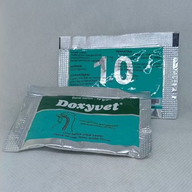 Doxyvet 10gr Obat CRD Ayam Mengobati Gangguan Pernafasan Pada Unggas