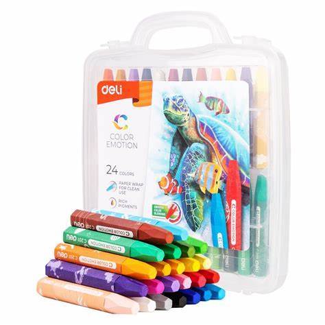 

Deli Oil Pastel Crayon 24 Warna Cerah Sempurna Tidak Beracun C201-24 Turtle