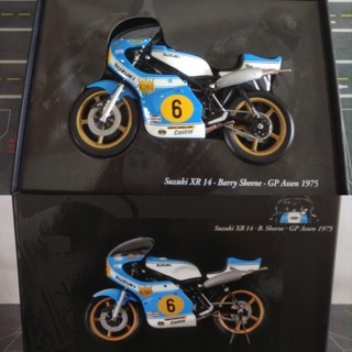 DIECAST MOTOGP SUZUKI XR14 B. SHEENE GP ASSEN 1975 1/12 BY MINICHAMPS