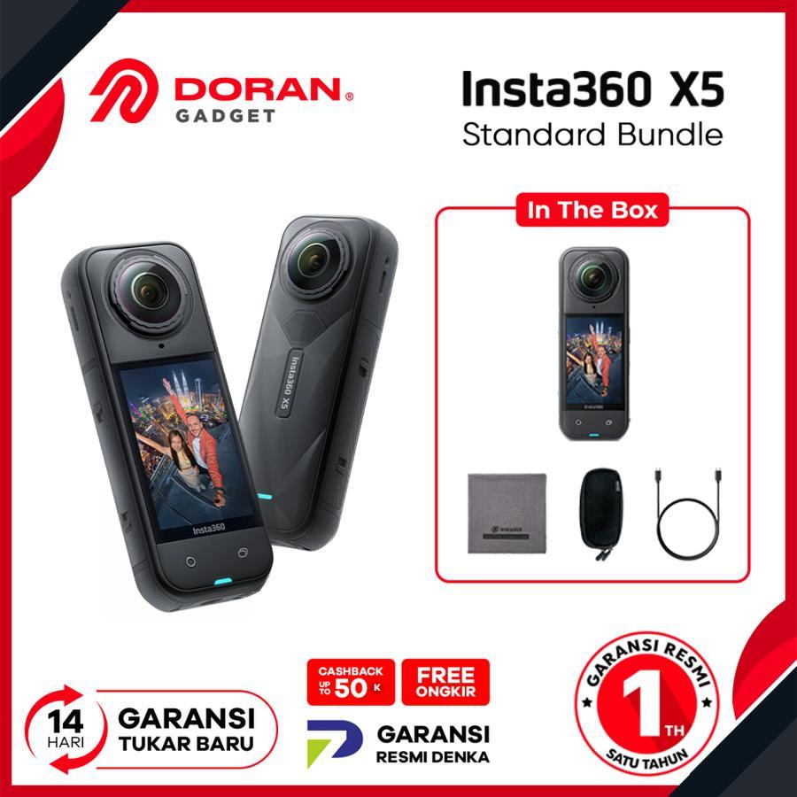 Insta360 X5 Kamera Aksi 360 Derajat Resolusi 72MP 4K60fps Tahan Air IPX8