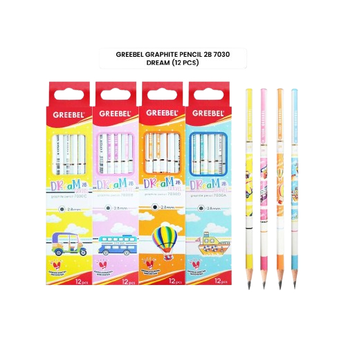 

Pack Pencil 2B 7030 Dream Travel Greebel - Isi 12Pcs