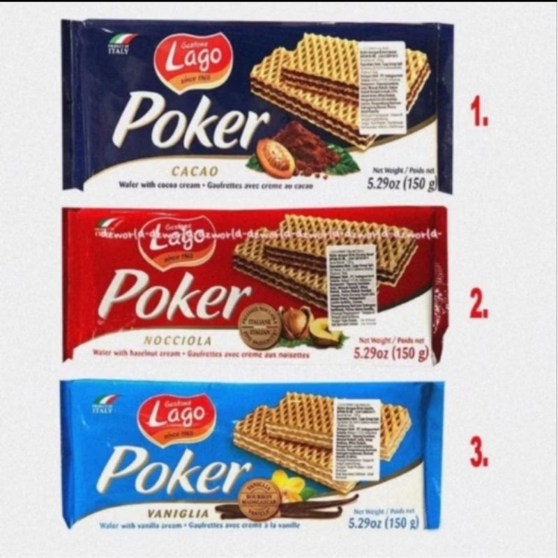 

Wafer Lago Poker (Asli!!! 2 Varian 105 Gram & 45 gram)