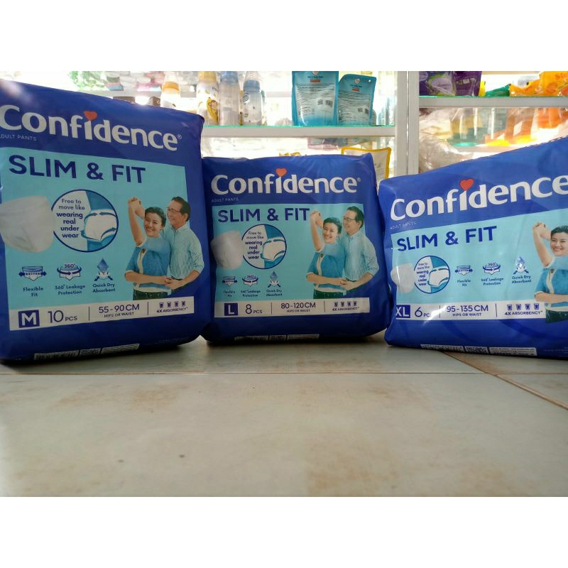 Pampers Popok Dewasa  CONFIDENCE SLIM&FIT CELANA