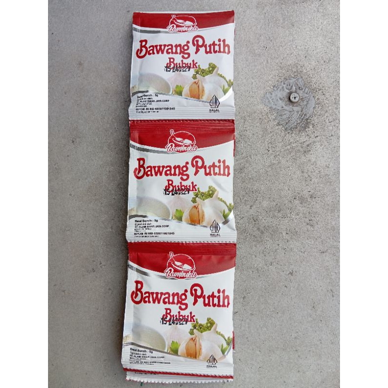 

BUMBUKU BAWANG PUTIH BUBUK renceng 12'S