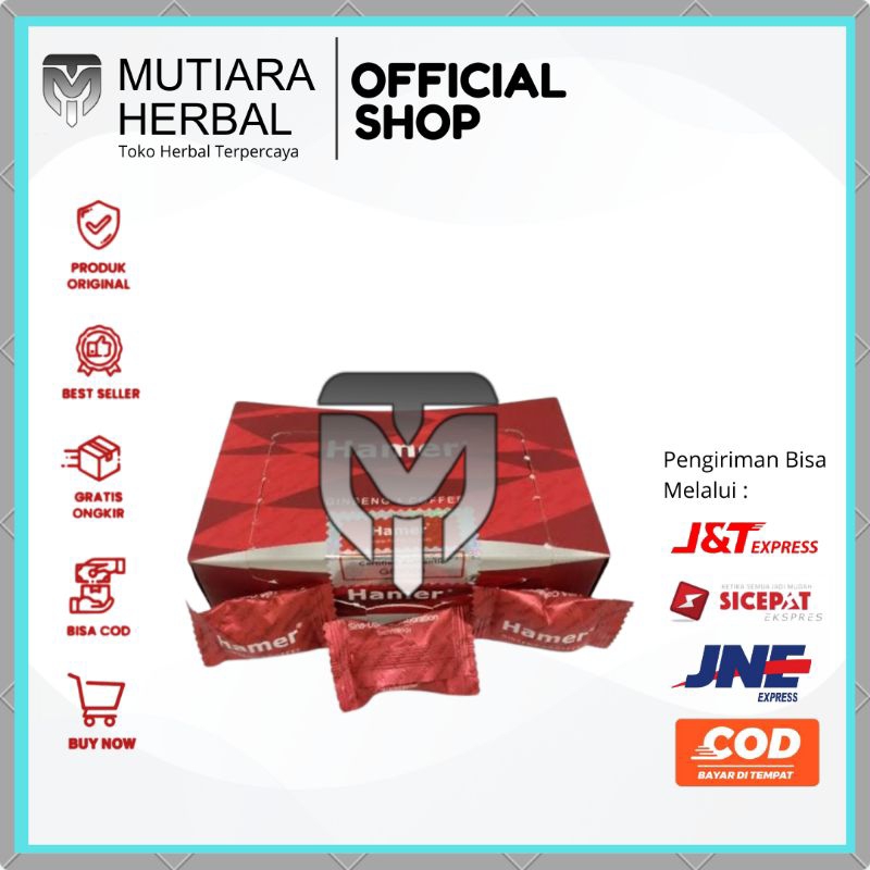 

HAMaER candy - 1 Box Permen Coffee & Ginseng Asli Original