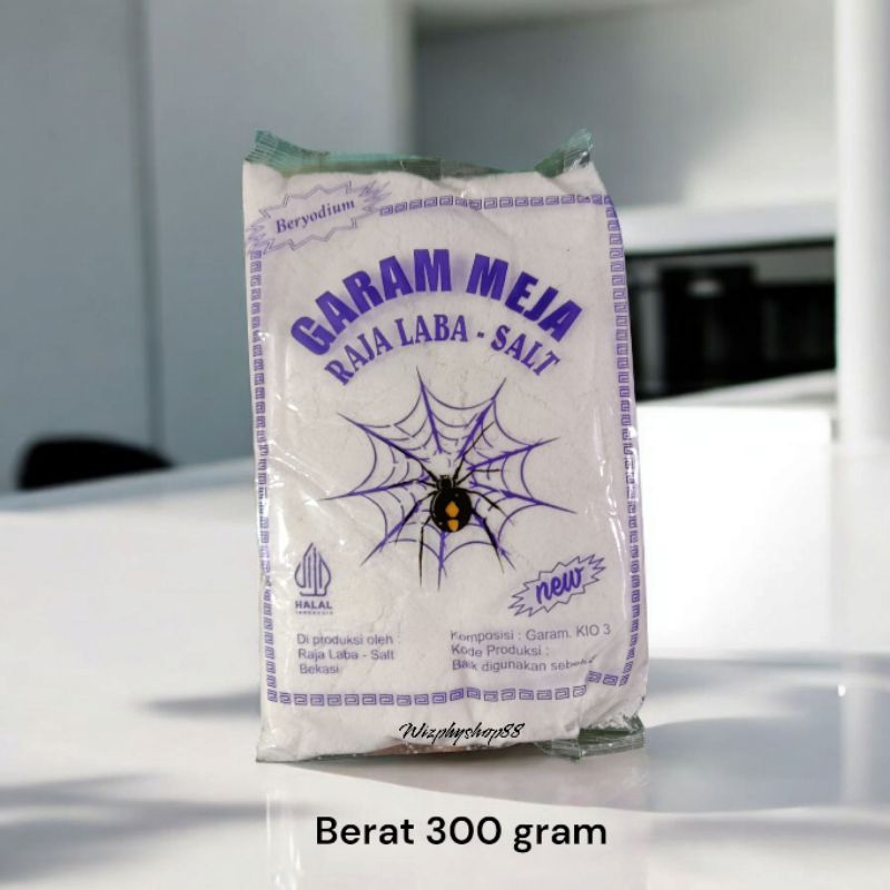 

GARAM MASAK CAP RAJA LABA-LABA KEMASAN 300 GRAM / GARAM BERYODIUM / GAREM
