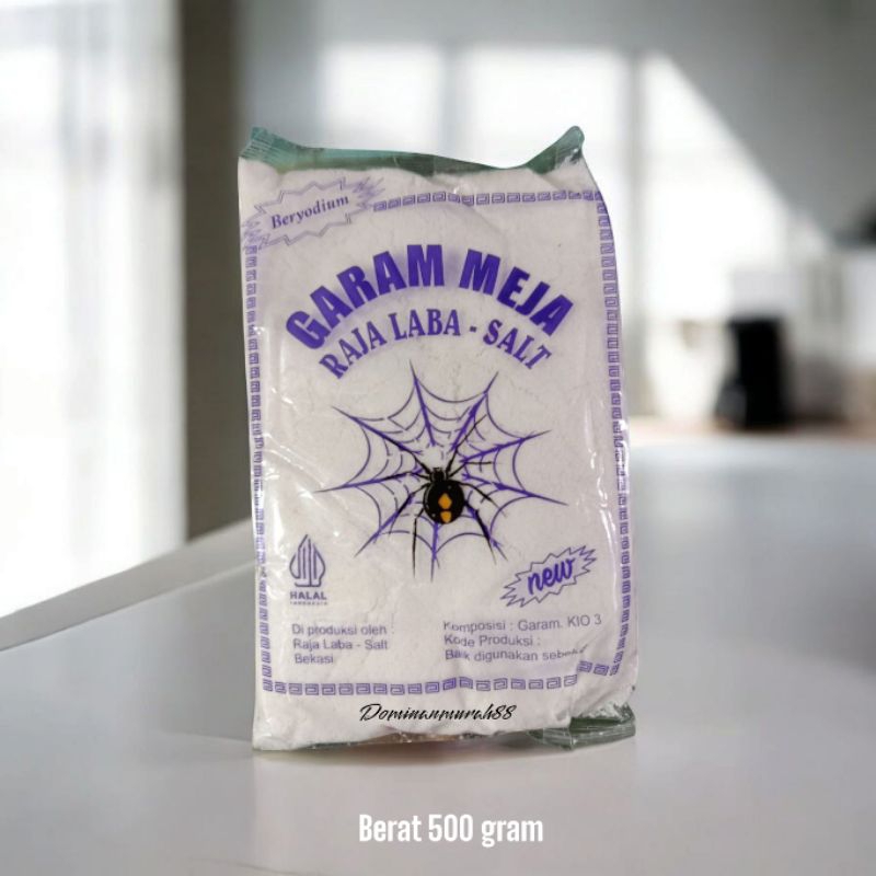 

GARAM DAPUR BERYODIUM KEMASAN 500 GRAM CAP RAJA LABA - LABA SALT / GARAM / GAREM