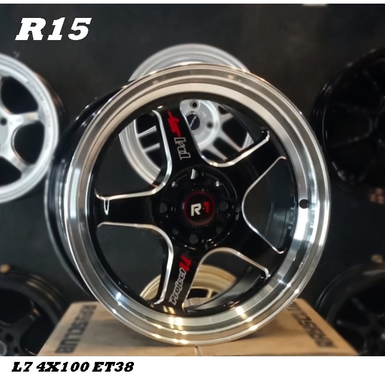 velg racing samlong r15 velg mobil ring 15 pcd 4x100 lebar 7
