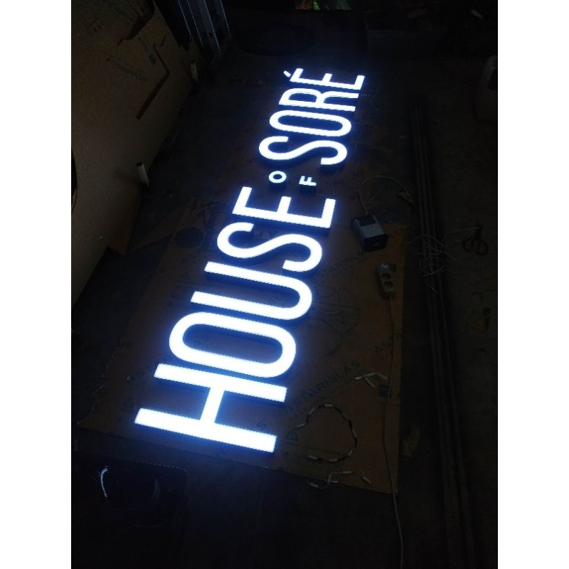 Letterbox Acrylic Lettersign Acrylic Papan Nama Toko Huruf Timbul Acrylic