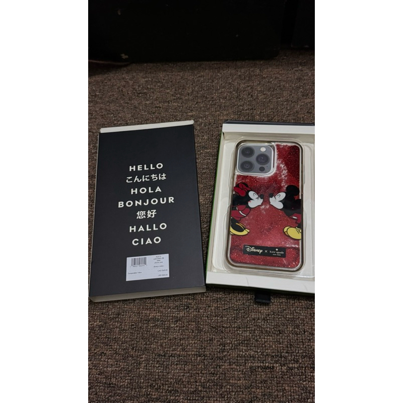 Kate Spade x Disney Case IPhone 15 Pro Max Preloved like new