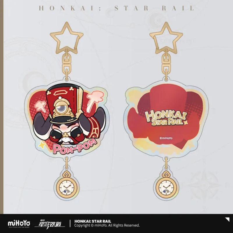 Pom Pom Star Rail - Official Acrylic Key Chain Exhibition Series - HSR Pompom Danheng Jingyuan Blade