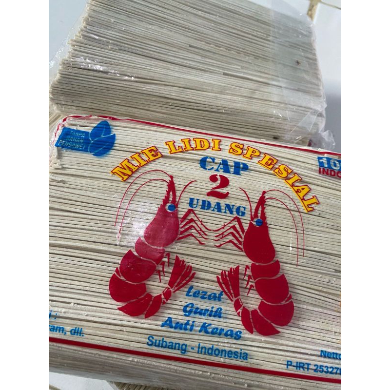 

Mie Lidi Mentah cap dua udang 1kg AIDA SNACK