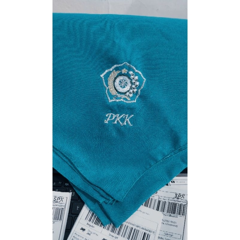 Jilbab Bordir PKK Biru