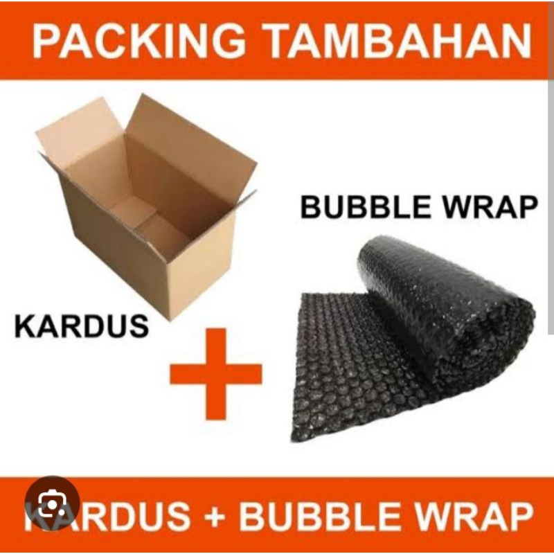 

Kardus + Bubble Wrap Untuk Packing Tambahan 1x Cekout