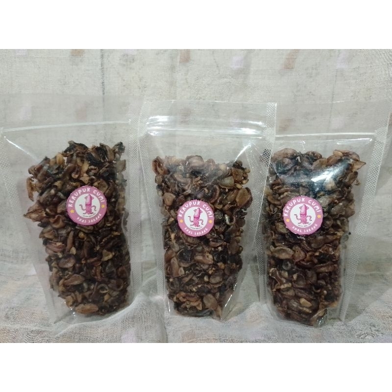 

Kerupuk Cumi Khas Sarang Mentah (100gr)