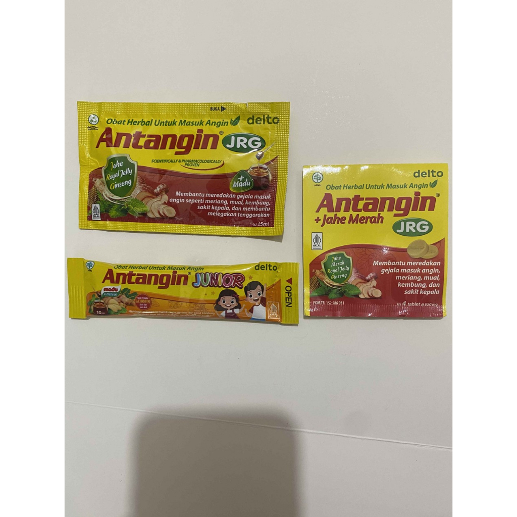 

Antangin Cair sachet / Antangin Tablet Strip 4 tablet reda masuk angin