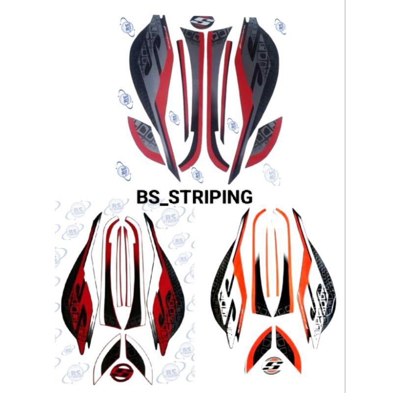Fullset Striping Stiker  Motor Honda Scoopy Sporty 2019 original