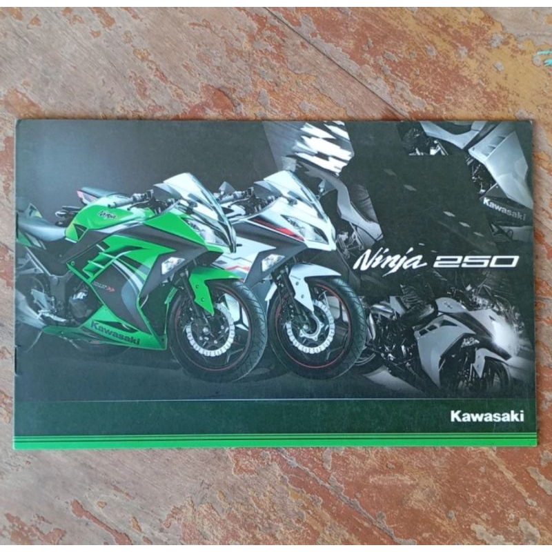 booklet brosur original iklan motor Kawasaki NINJA 250