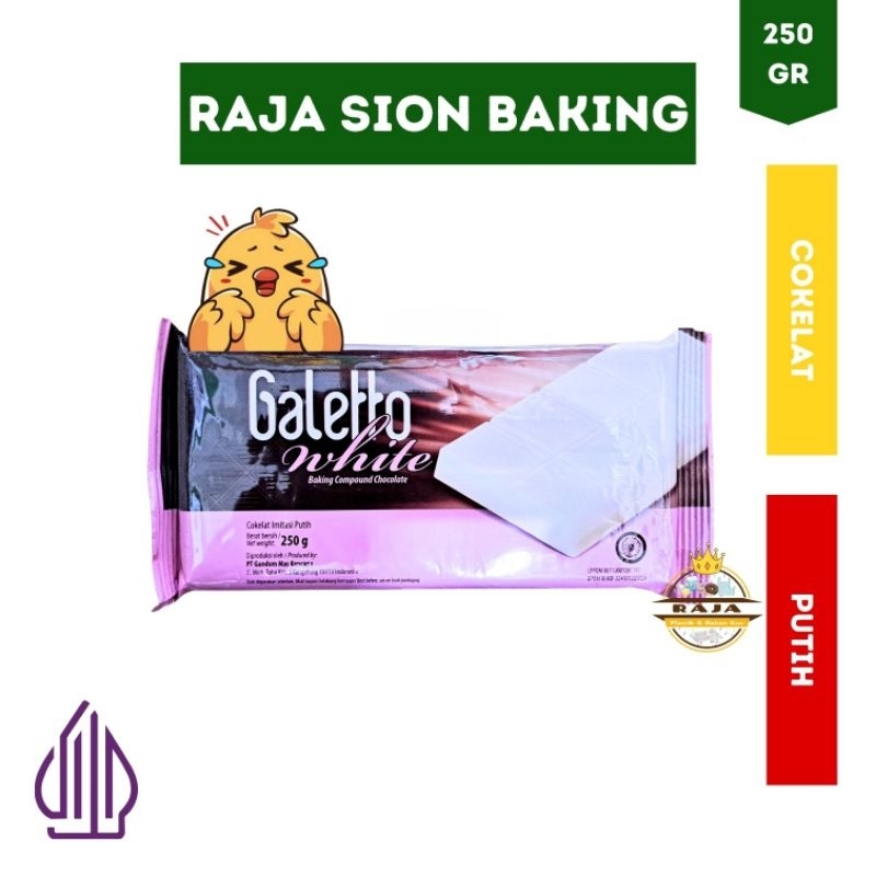 

Cokelat Galetto Compound White 250gr - PUTIH