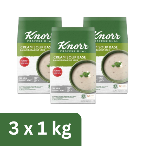 

Knorr Bahan Dasar Sup Krim Pouch 1Kg - 3 Pouch