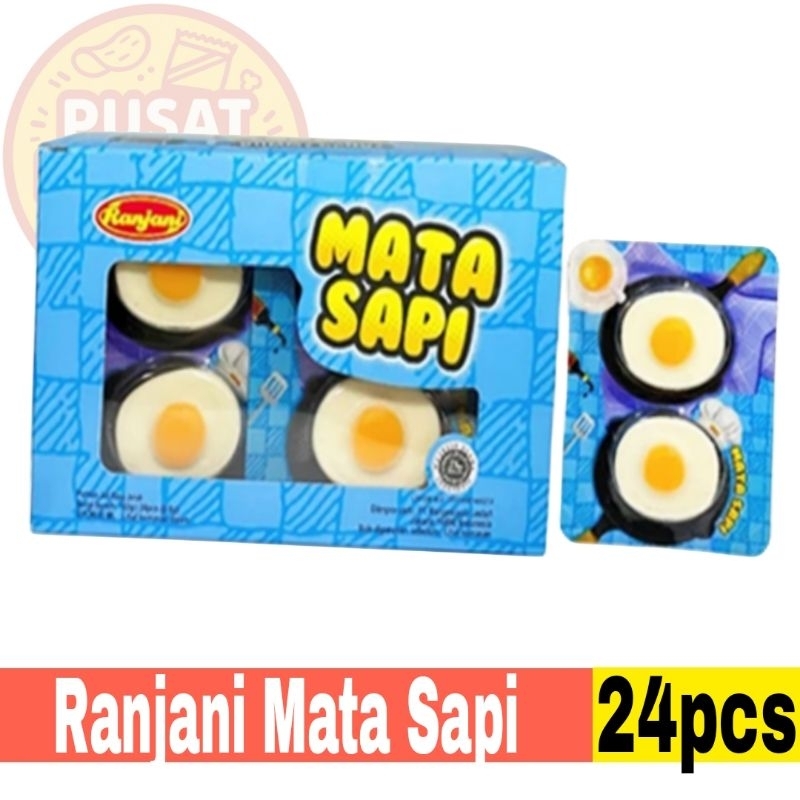 

Ranjani Permen Bentuk Mata Sapi Display Box isi 24pcs