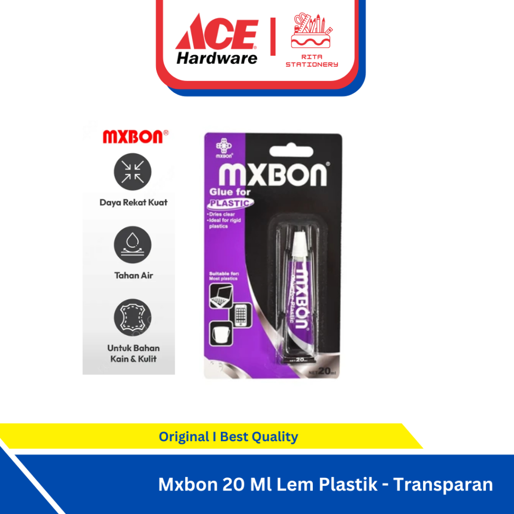 

Mxbon 20 Ml Lem Plastik - Transparan